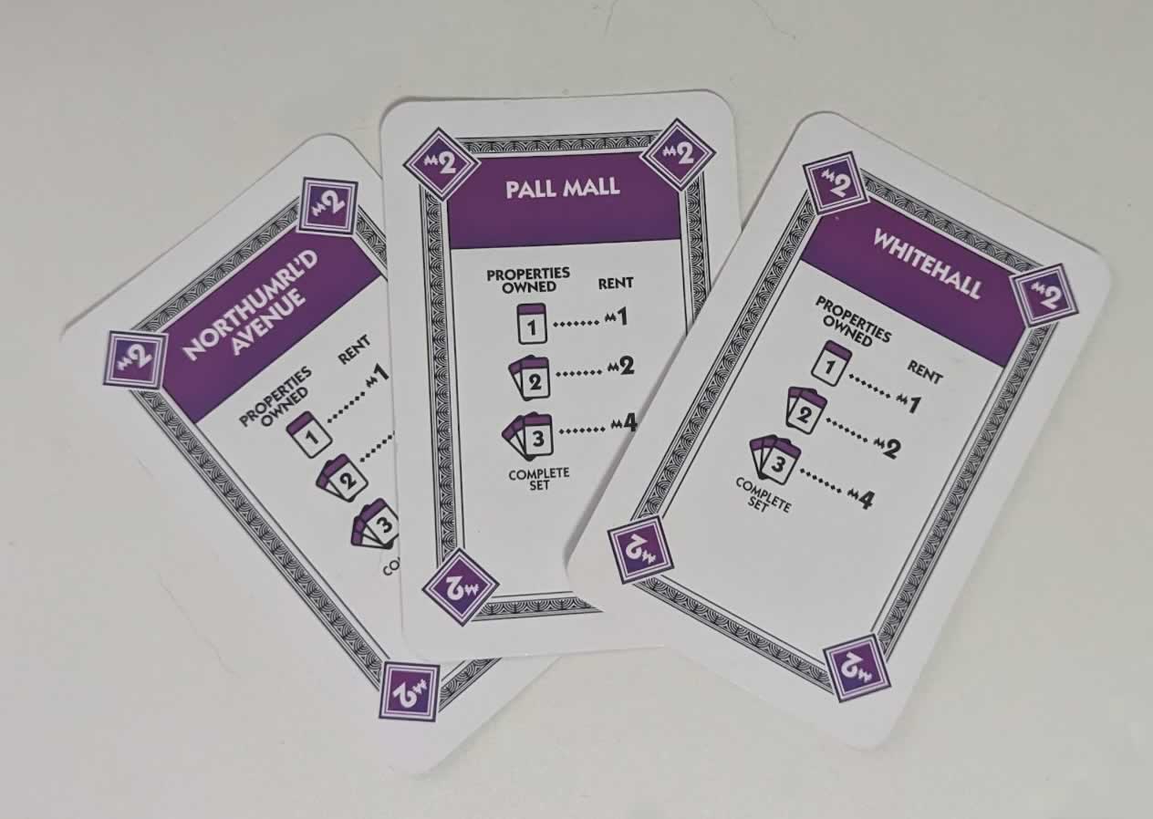 Monopoly Deal Rules, Monopoly Deal Cards, property cards in Monopoly Deal