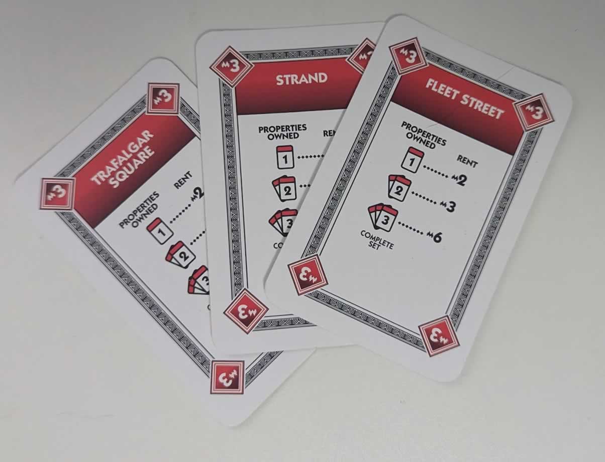 Monopoly Deal Rules, Monopoly Deal Cards, property cards in Monopoly Deal