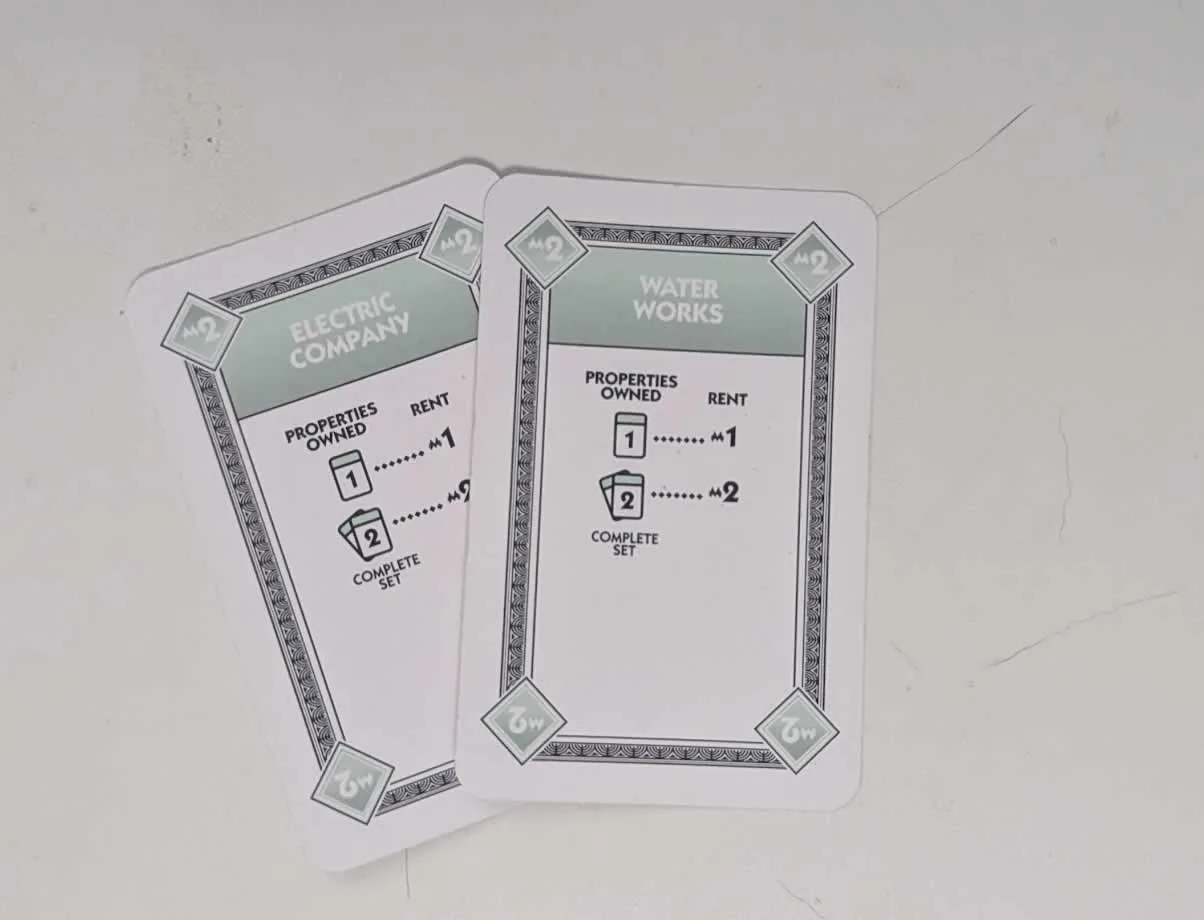 Utility Property Set Waterworks Monopoly Deal