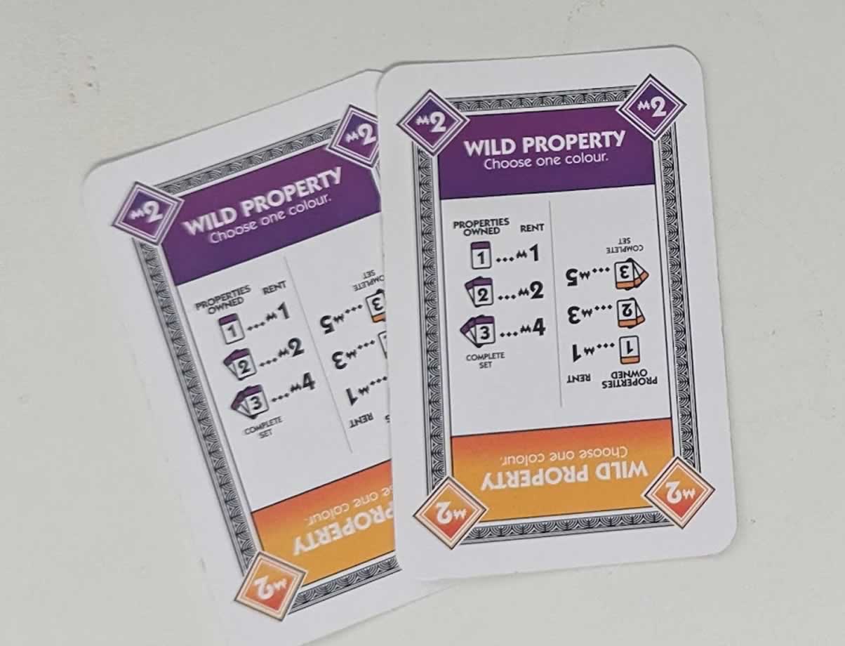 Monopoly Deal Rules, Monopoly Deal Cards, property cards in Monopoly Deal