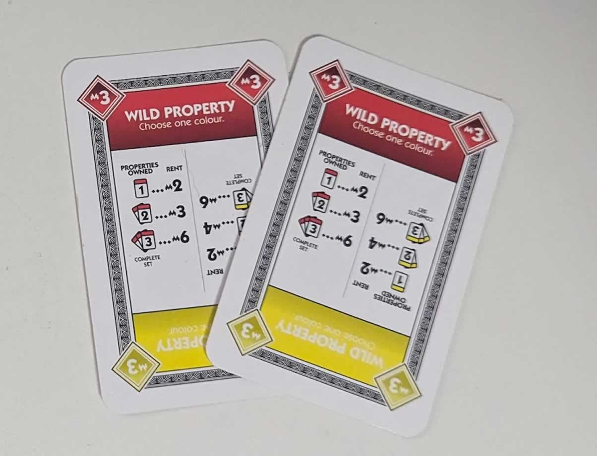 Monopoly Deal Rules, Monopoly Deal Cards, property cards in Monopoly Deal